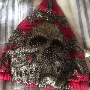 REBEL SAINTS | Pink Triangle Bikini Top Only